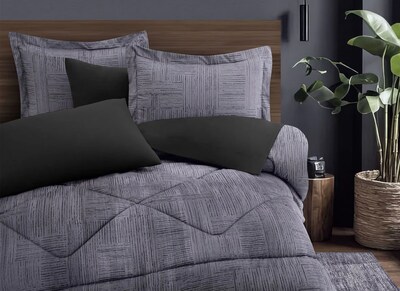 Foto 1 | Foto 1 | Set Edredon Con Fundas Decorativas Dalfiori Draco Matrimonial