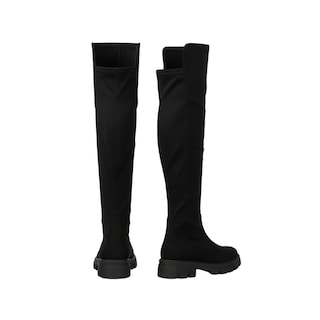 Foto 3 | Foto 3 | Botas Largas De Gamuza Sintética Negra Para Mujer Modernas Y Cómodas Juvenil Moda Y Estilo Plataforma