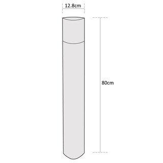 Foto 8 | Foto 8 | Estevez Baliza Exterior Mandela Color Antracita 80 Cm Foco E26
