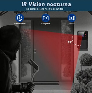 Foto 4 | Foto 4 | Cámara De Timbre De Vídeo Inalámbrica Timbre Inteligente