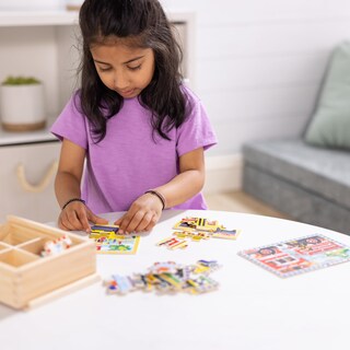 Foto 2 | Foto 2 | Puzzle Melissa & Doug Vehicles 4 En 1 De Madera 48 Piezas - Venta Internacional.