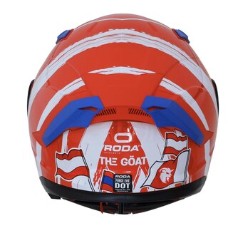 Foto 5 | Foto 5 | Casco Roda Force Evo Blanco The Goat Abatible Mica Humo Svs Blanco
