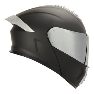 Foto 2 | Foto 2 | Casco Roda Pilot Negro Mate Mica Plateada Abatible Svs Negro