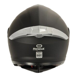 Foto 5 | Foto 5 | Casco Roda Pilot Negro Mate Mica Plateada Abatible Svs Negro