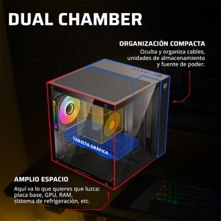 Foto 4 | Foto 4 | Gabinete Gamer Balam Rush Tank 3500 M-atx 3 Fan Br-943871