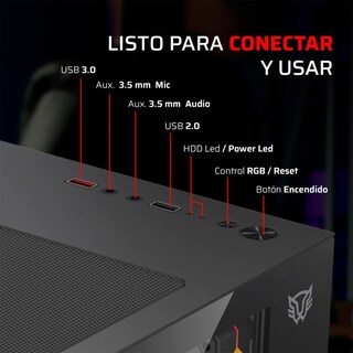 Foto 2 | Foto 2 | Gabinete Gamer Balam Rush Tank 3700 M-atx 3 Fan Br-943864