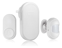 Timbre Inalámbrico Exterior Con Sensor De Movimiento Con Tonos De Llamada Modelo Blanco