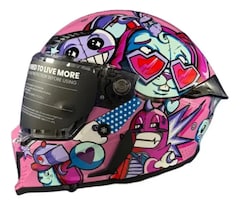 Casco Moto Integral Ilm Mf509 Pro Sweet Cool Pinlock Moteros