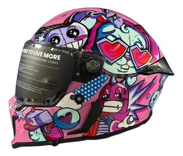 Foto 1 | Foto 1 | Casco Moto Integral Ilm Mf509 Pro Sweet Cool Pinlock Moteros