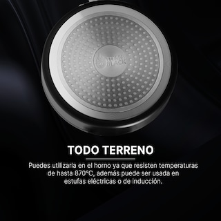 Foto 6 | Foto 6 | Set De Ollas Cacerolas Elaboradas Con Titanio Y Acero Inoxidable Titan Black Compatible Con Estufa De Gas Y De Inducción