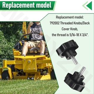 Foto 5 | Foto 5 | Paquete De 3 Pomos Roscados Whmyzhl 5/16-18 X 2 Cm Para Cortacéspedes - Venta Internacional.