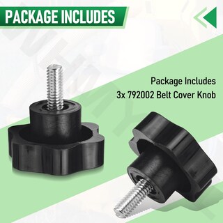 Foto 7 | Foto 7 | Paquete De 3 Pomos Roscados Whmyzhl 5/16-18 X 2 Cm Para Cortacéspedes - Venta Internacional.