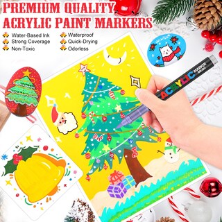 Foto 4 | Foto 4 | Marcadores De Pintura Acrílica Amamao 36 Colores Punta De Pincel Suave - Venta Internacional.