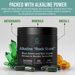 Foto 4 | Foto 4 | Suplemento Holistic Bin Alkaline Rock Stars Algae 500 Mg - Venta Internacional.
