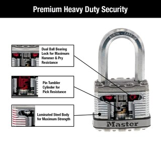 Foto 4 | Foto 4 | Padlock Master Lock M5xdlf De Carburo De Boro De Alta Resistencia - Venta Internacional.