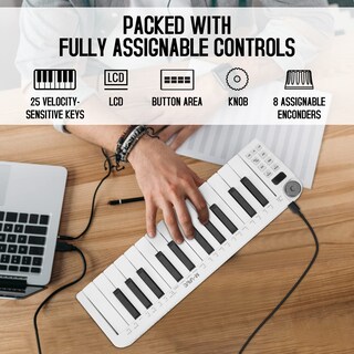 Foto 3 | Foto 3 | Mini Controlador De Teclado Midi Usb Usb M-vave De 25 Teclas - Venta Internacional.