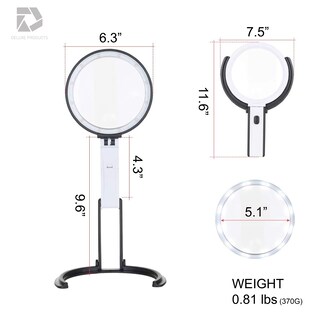 Foto 6 | Foto 6 | Soporte De Luz Bifocal Plegable De 2 X 5 Aumentos De Magnifier Deluxe Products - Venta Internacional.