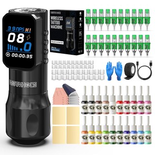 Foto 1 | Foto 1 | Kit De Tatuaje Wormhole Wireless Pen Pantalla Led De 1500 Mah - Venta Internacional.