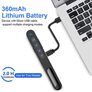 Foto 2 | Foto 2 | Clicker Inalámbrico Recargable Para Presentaciones Norwii N76 Con Láser Rojo - Venta Internacional.