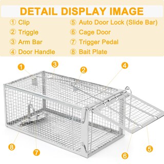 Foto 3 | Foto 3 | Paquete De 2 Jaulas Yjoo Humane Para Ratas 32 X 14 X 12 Cm - Venta Internacional.