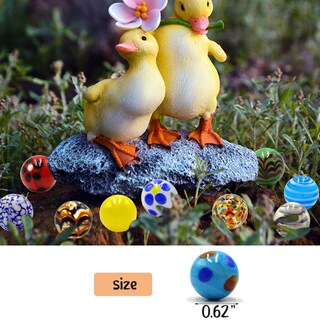 Foto 5 | Foto 5 | 42 Piezas De Canicas De Cristal Hechas A Mano De Dshmixia 1 6 Cm Juguete Brillante - Venta Internacional.