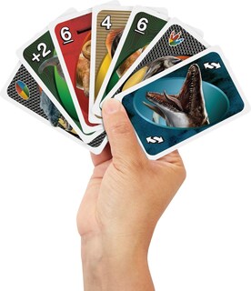 Foto 2 | Foto 2 | Juego De Cartas Mattel Games Uno Jurassic World Rebirth En Lata - Venta Internacional.