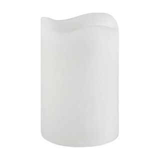 Foto 1 | Foto 1 | Vela Led Mikasa Real Wax Blanca De 10 X 15 Cm Con Parte Superior Ondulada - Venta Internacional.