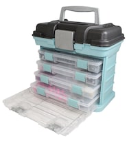 Caja De Herramientas Portátil Creative Options 1354-88 Soft Blue - Venta Internacional.