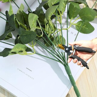 Foto 4 | Foto 4 | Bouquet De Rosas Artificiales Jasion De 10 Cabezas Color Amarillo Seda 40 Cm - Venta Internacional.