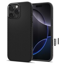 Funda Spigen Para Iphone 16 Pro Max Color Negro Mate Protección Militar - Venta Internacional.