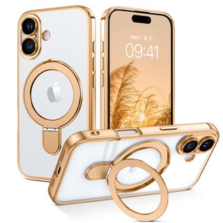 Foto 1 | Foto 1 | Funda Para Teléfono Celular Guagua Iphone 16 6.1 Pulgadas Con Soporte Magnético Dorado - Venta Internacional.