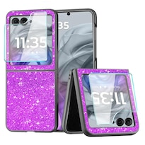 Funda De Teléfono Celular Kekboxq Para Motorola Razr 2024 Purple Glitter - Venta Internacional.