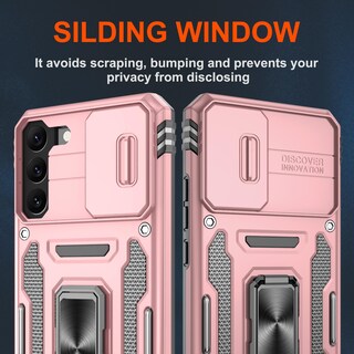 Foto 6 | Foto 6 | Funda Para Teléfono Móvil Atump Galaxy S22 Plus De 6.6 Pulgadas A Prueba De Golpes Oro Rosa - Venta Internacional.