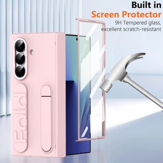 Foto 3 | Foto 3 | Funda Yqodsz Para Samsung Galaxy Z Fold 7 Con Correa Para La Muñeca Color Rosa - Venta Internacional.