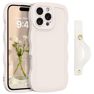Foto 1 | Foto 1 | Funda Guagua Para Iphone 16 Pro 6.3 Pulgadas Correa Ondulada Rizada Blanca - Venta Internacional.