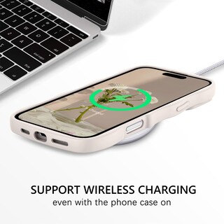 Foto 3 | Foto 3 | Funda Guagua Para Iphone 16 Pro 6.3 Pulgadas Correa Ondulada Rizada Blanca - Venta Internacional.