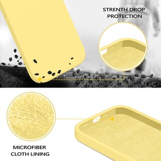 Foto 3 | Foto 3 | Funda Para Teléfono Guagua Iphone 15 6.1 Pulgadas De Silicona Líquida Amarilla - Venta Internacional.