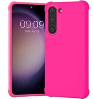 Funda Kiomy Para Samsung Galaxy S23 Tpu Rosa Neón A Prueba De Golpes - Venta Internacional.