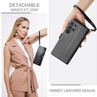 Foto 6 | Foto 6 | Funda Para Teléfono Celular Deekeewe Galaxy S23 Ultra Wallet De Piel Sintética - Venta Internacional.