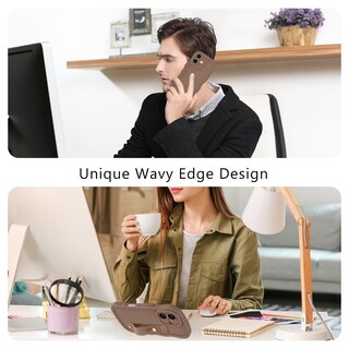 Foto 6 | Foto 6 | Funda Guagua Para Iphone 16 Plus Pulsera Ondulada Marrón De 6.7 Pulgadas - Venta Internacional.