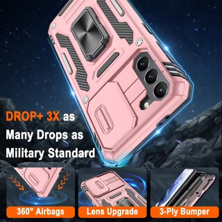 Foto 3 | Foto 3 | Funda Para Teléfono Móvil Atump Galaxy S21 De 6.2 Pulgadas Con Anillo De 360° En Oro Rosa - Venta Internacional.