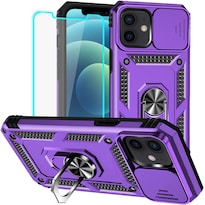 Funda Hnhygete Para Iphone 12 Con Protector De Pantalla Caída De 6 M Violeta - Venta Internacional.