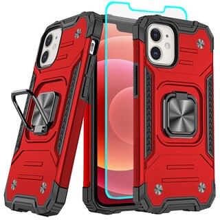 Foto 1 | Foto 1 | Funda Hnhygete Para Iphone 12 Pro Color Rojo Muy Resistente Con Función Atril De 360° - Venta Internacional.
