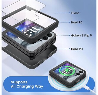 Foto 3 | Foto 3 | Funda Kekboxq Para Motorola Razr 2024 Con Protector De Pantalla - Venta Internacional.