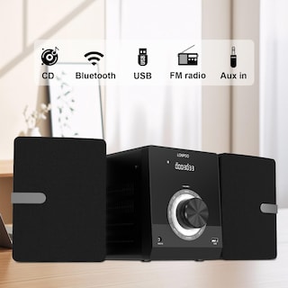 Foto 2 | Foto 2 | Sistema De Microestantería Lonpoo Lp-886p Con Bluetooth Cd De 30 W - Venta Internacional.