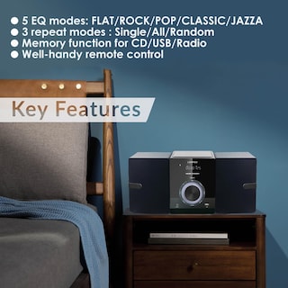 Foto 5 | Foto 5 | Sistema De Microestantería Lonpoo Lp-886p Con Bluetooth Cd De 30 W - Venta Internacional.