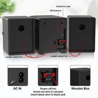 Foto 7 | Foto 7 | Sistema De Microestantería Lonpoo Lp-886p Con Bluetooth Cd De 30 W - Venta Internacional.