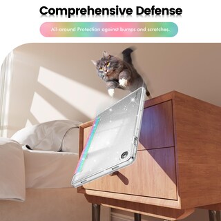 Foto 5 | Foto 5 | Funda Con Purpurina Infiland Para Galaxy Tab A9 Plus De 11 Pulgadas Diseño Arcoíris - Venta Internacional.