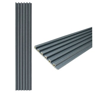 Foto 1 | Foto 1 | Lambrin Interior 100 x 17 x 1.8 cm Cubre 2.38 m² Jauz Improvement Color Gris 14 Piezas