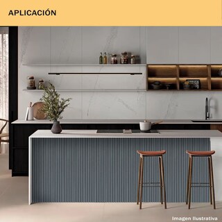 Foto 3 | Foto 3 | Lambrin Interior 100 x 17 x 1.8 cm Cubre 2.38 m² Jauz Improvement Color Gris 14 Piezas